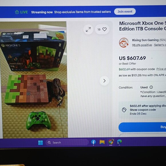 Minecraft Xbox One S. Good working condition. Factory reset. - Picture 11 of 13